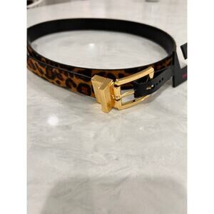 NO BO Leopard Print Belt – Small/Medium, 38” Length, New with Tags